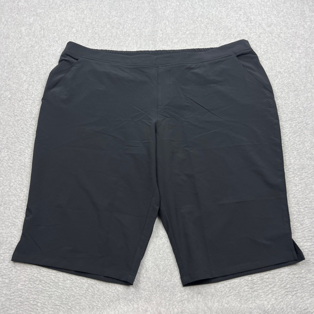 Coolibar Bermuda Shorts Women's XXL Black UPF 50+ Sun Protection Pull On Stretch